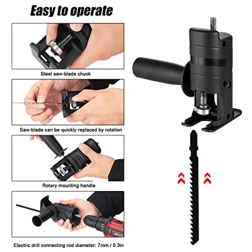 Do It Your Self Electric Saws Accessory Reciprocating Saw Drill Electric Saw Power Tool Wood Cutter Machine Attachment Adapter Up to Date Products By Mr. DIY Crafts 3
