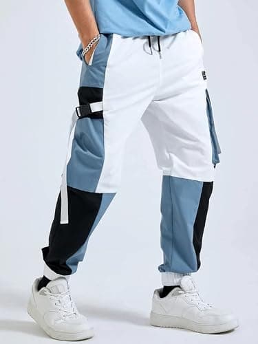 HVBK Men Track Pants (AZ-119-A-WHITE) 3