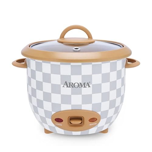 AROMA 6-Cup Rice Cooker (Cooked) with CoreCoat Non-Stick Ceramic Surface without PFAS (1.5 Quart)