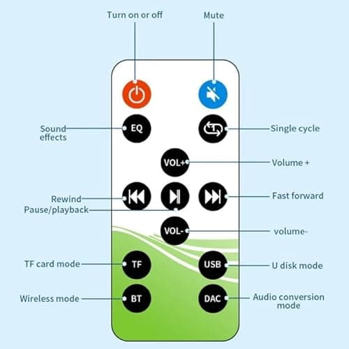 MICROWARE Bluetooth 5.4 Receiver Digital to Analog Card U Disk Converter Adapter with Remote Control(Coaxial Conversion) 5