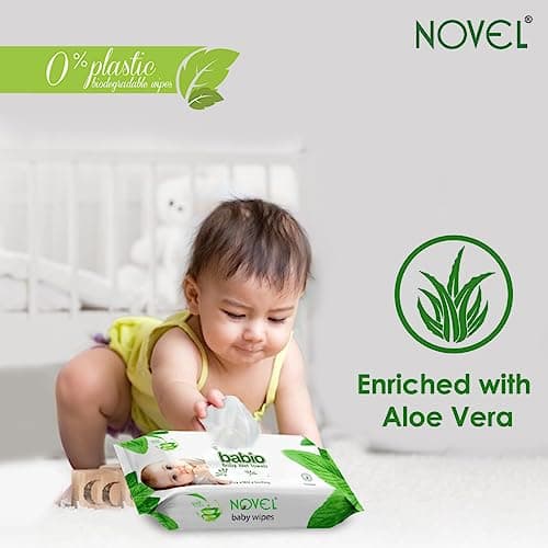 Novel Baby Wet Wipes 72 Wipes (72 Count Pack of 4, Label) 2