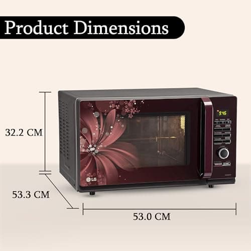 LG 32 L Convection Microwave Oven (MC3286BRUM, Black, 360° Motorised Rotisserie for Bar-be-queing, 301 Auto Cook Menu, Stainless steel cavity, Indian Cuisine, Tandoor Se, Steam Clean & Diet Fry) 4