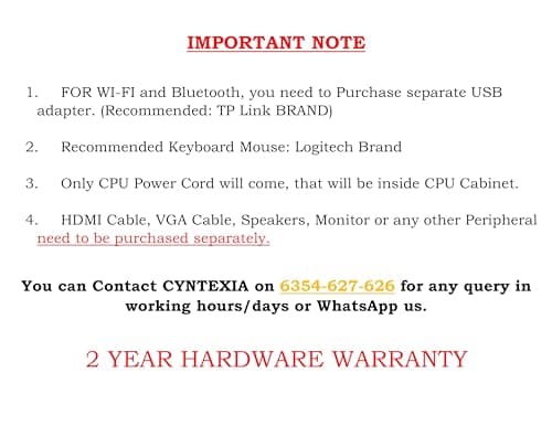Cyntexia Computer Desktop PC Core i5-4570 (16GB RAM || 512GB SSD || HDMI || VGA || Ethernet || HD Graphics 4600 || USB 3.0 || Win 11) Basic Software Installed 2
