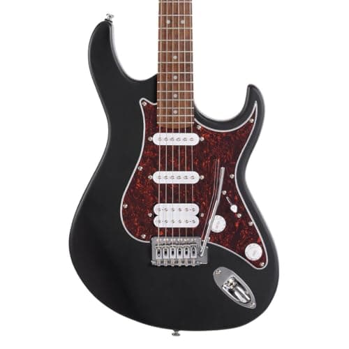 Cort G115SE BK Electric Guitar – Double Cutaway, H-S-S Pickup Setup, Beveled Heel & Smooth Satin Neck Finish 2