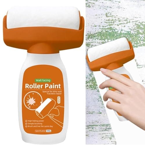 Multifunction Wall Repair Roller Paint 500g Crack Concealer Tool with Water-Based Latex DIY Renovation Roller Brush for Home Walls Ceiling Easy to Use Quick Fix Painting Solution