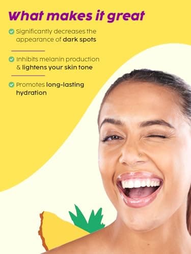 PLIX - THE PLANT FIX Pineapple Pigmentation Skincare Regime For Dark Spot Removal | Face Serum and Moisturizer Combo With 2% Alpha Arbutin For Women & Men, Pack of 2 (30ml + 50g) 5