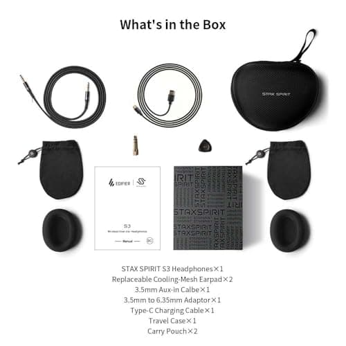 Edifier STAX S3 Wireless Over-Ear Headphones Black 5