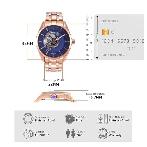 TIMEX Round 44mm Blue Dial Analog Men Watch - TWEG17504 3