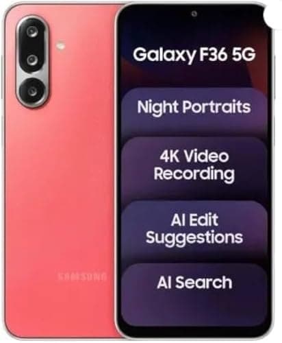 Samsung Galaxy F36 5G (Red, 128 GB) (6 GB RAM)