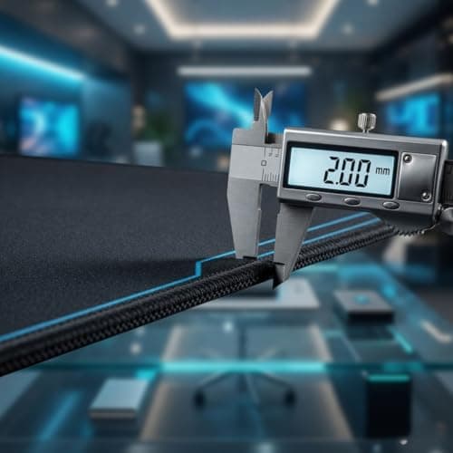 BYTNXUS Science Series (700x300mm) Extended Gaming Mouse Pad - 2mm Ultra-Slim Sleek Desk Mat | Science of Gaming Esports Aesthetic | Waterproof Micro-Weave & Anti-Fray Stitched Edges 4