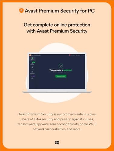 Avast Ultimate for PC | 1 Device 2 Years | Windows PC | Total Protection includes Premium Security, CleanUP Premium & AntiTrack | Email Delivery in 2 Hours. 2