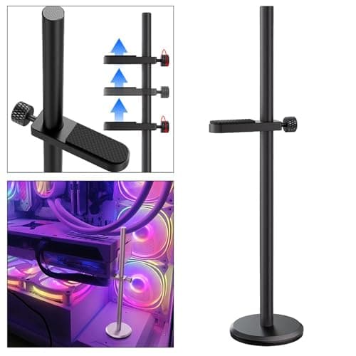 BNF® GPU Support Bracket Adjustable Heavy Duty Stable Video Graphics Card Support Black Single Bar| Computer Components & Parts |Case Parts & Accessories|1 Graphics Card Support Bracket 6