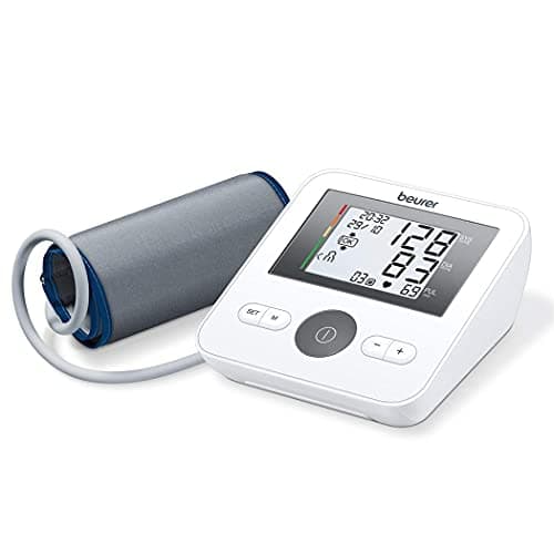 Beurer BM 27 Upper Arm Blood Pressure Monitor With Cuff Position Control And The Automatic Incorrect Usage Message With German Technology, White