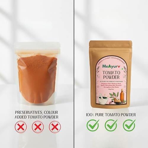 MeAyurv Organic Tomato Powder 100g – Pure Tomato Powder | Ayurvedic Culinary & Skin Use for Lycopene, Glow & Natural Flavor | Natural, Vegan, Chemical Free 3