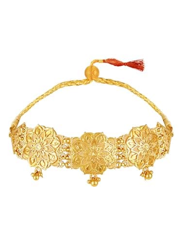 ASMITTA Stunning Gold Plated Jewellery Set for Women - NS1332KJGLDA0 2