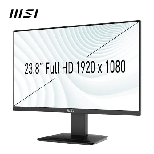 MSI PRO MP2412, 23.8-inch, Wide View Panel, FHD 1920x1080, 100Hz, Black, Eye-Friendly Screen, VESA Mountable, Display Kit Support, Tilt Adjustable, HDMI 1.4b, DP 1.2a Monitor 2