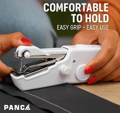PANCA Handy Stitch Mini Sewing Machine | Portable Handheld Silai Machine for Quick Stitching, Clothes Repair & DIY Craft | Manual Sewing Tool for Home Tailoring, Travel, Fabric Repair & Emergency Use 5