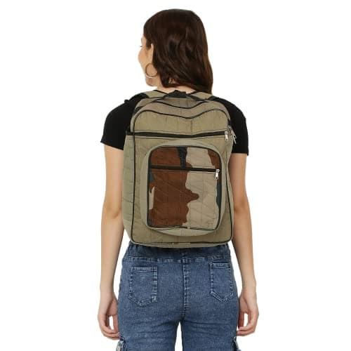 SWATRIC Casual Waterproof Laptop Bag/Backpack for Men, Women, Boys, Girls/Office School College Teens & Students made up of Army upcycled and recycled uniform cloth 4