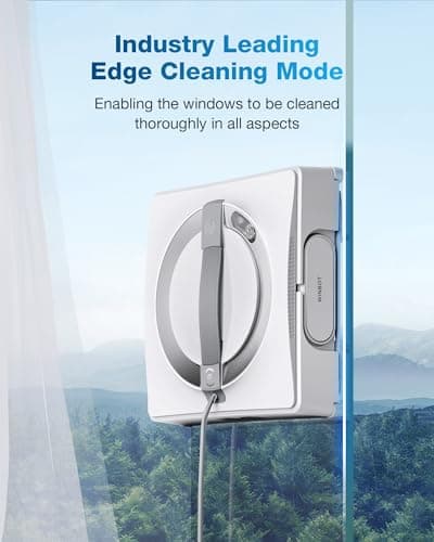 ECOVACS Winbot W2 Pro Omni Portable Window Cleaning Robot,Intelligent Cleaning with Three-Nozzle Wide-Angle Spray Technology,Win SLAM 4.0 Path Planning,Deep Edge Cleaning,5500Pa Suction Power, White 5
