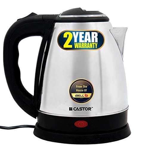 iBELL Castor CTEK15M Premium 1.5 Litre Stainless Steel Electric Kettle,1500 watts Auto Cut-Off Feature,Silver