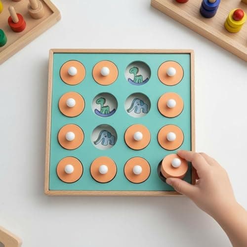 SNAPPSY Fungus Memory Chess Focus Training Radish Memory Chess Parent-Child Interaction Concentration for Preschoolers, Kindergarten, Ty 5