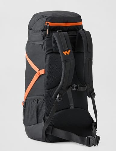 Wildcraft Polyester Rucksack for Men & Women – Expedition RSK 45 Backpack | Unisex Durable Lightweight & Stylish – Perfect for Travel Trekking and Work (Black) 3