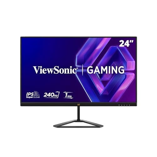 ViewSonic VX2479A-HD-PRO 60.96cm (24'') Full HD SuperClear IPS 240Hz Gaming Monitor 1ms| HDR10 |102%sRGB | NVIDIA G-Sync| AMD FreeSync | PS5 & Xbox compatibility | EyePro Tech | 250 nits|2xHDMI | 1xDP