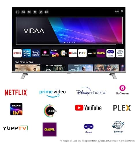 Toshiba 108 cm (43 Inches) 4K Ultra HD Smart QLED TV | Dolby Atmos, HDR10+ | 24W Powerful Speakers | AI Sports Mode | REGZA Engine ZR | Voice Control | AI 4K Upscaling | VIDAA OS | 43M450RP (Black) 2