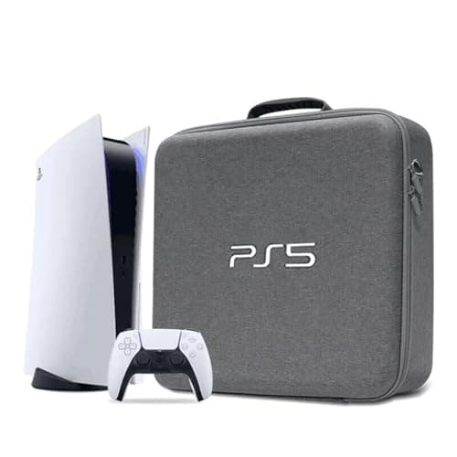 OIVO INDIA Grey Nylon Grey Hard Carrying Storage Case Compatible for PS5 (PlayStation 5 Bag)