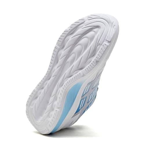 Campus Men's RELTO White/Scuba Blue Running Shoes - 8UK/India 1 Pair 5