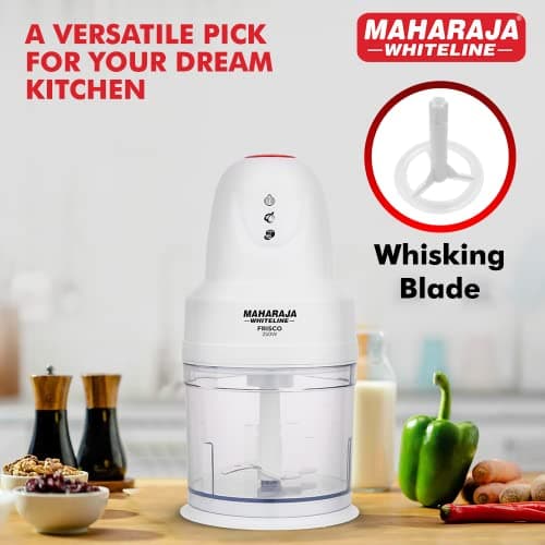 Maharaja Whiteline Frisco 800Ml Electric Chopper, 250W- Ec-102 (White), 2 Year Warranty - 250 Watts 4