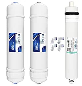 Konvio Neer 80 GPD RO Membrane, Carbon Sediment Filter for Water Purifiers, RO Inline Cartridge(White)