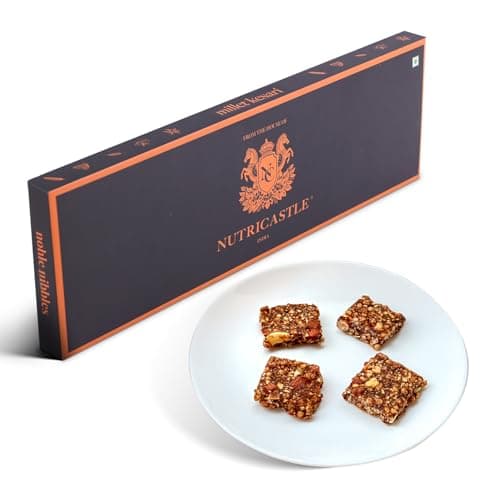 NutriCastle Millet Kesari Gourmet Superfood Bites | Jowar & Orange Snack | Naturally Sweet, No Added Sugar | High Fiber Millet Snack for Work, School & Travel | 48g (4 x 12g)