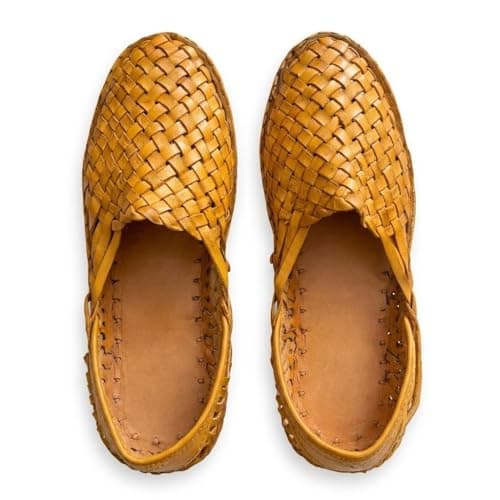 Kolhapuri Handcrafted Pure Leather men's sandals (UK Footwear Size System, Adult, Men, Numeric, Medium, 9) 3