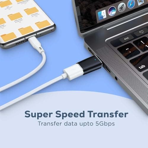 UNIGEN USB 3.0 to Type C OTG Adaptor, 5Gbps High Speed Data Transfer, 5V/2A Charging, USB A Converter Adapter, Compatible for All Type C Devices, Smartphone, Laptops, Tablets, Chargers, MacBook 5