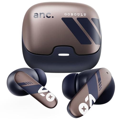 GOBOULT Z40 Pro v2.0 in Ear Earbuds with 100H Playtime, Amp App Support, Active Noise Cancellation, Quad Mic ENC, Dual Device Pairing, 13mm Driver, Bluetooth 5.4 Wireless (Indigo Rust)