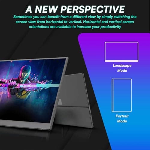 Millennium TECHNOLOGY 16.0 Inch FHD Portable Monitor | IPS Display | Ultra-Slim Foldable Screen Extender | USB Type-C & HDMI | Compatible with Laptop, PC, Mac, Smartphone (16.0" Inches) 3