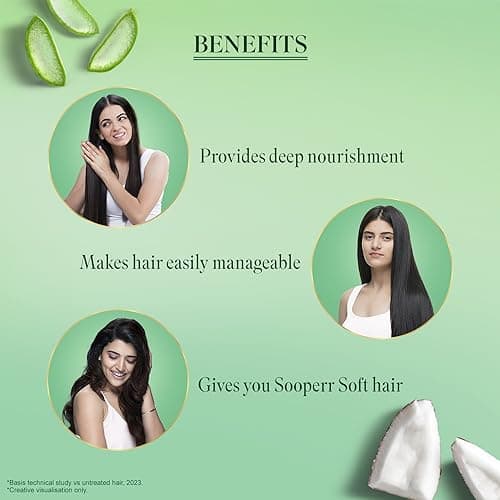 Parachute Advansed Aloe Vera Enriched Coconut Hair Oil Gold | 5X Aloe Vera With Coconut | Makes Hair Sooperr Soft | 600ml 4