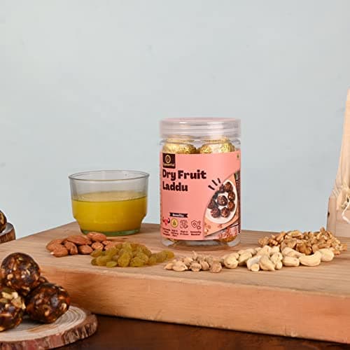 Equisential – Dry Fruit Laddoo | Purely Made with Mixed Dry Fruits and Nuts | No Sugar | No Jaggery | In Dates | 300GM | 2