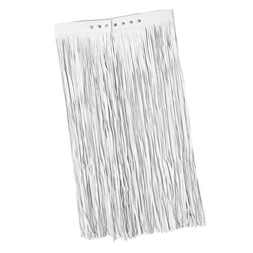 Merishopp Boho Artifical Leather Long Wrap Waist Fringe Tassel Skirt Belt Bikini Fringe Belt Dress White1 Piece x Waist Belt|Collectibles|Collectibles|Collectibles|Collectibles 3