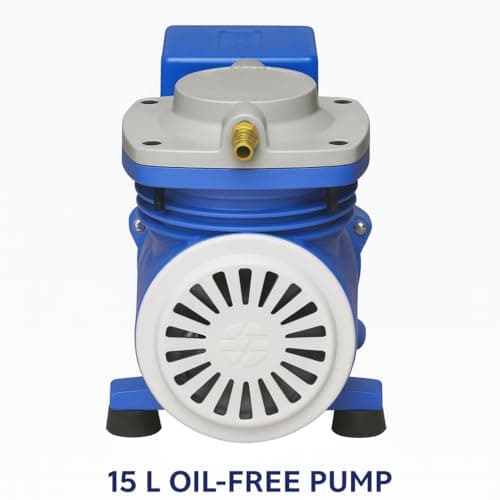 Spector Litt Laboratory Vacuum Pump for Filtration, Suction & Industrial Applications | 15 Liter Oil Free Vaccum Pump for Lab | 3