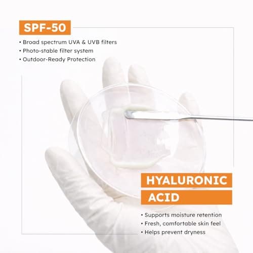 Daily Science Hyaluronic Sunscreen SPF 50 PA++++ In-Vivo Tested | Lightweight, Matte & No White Cast | Sunscreen SPF 50 For Oily Skin, Sensitive, Dry & Combination Skin | For Women & Men | 50 g 5
