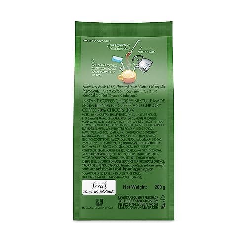 Bru Instant | Aromatic Coffee From South Indian Plantations | Premium Blend of Robusta & Arabica Beans For a Rich Coffee Experience | 200g 2