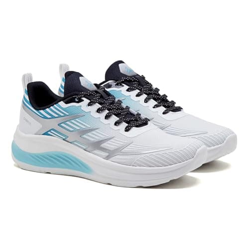 Campus Men's RELTO White/Scuba Blue Running Shoes - 8UK/India 1 Pair 3