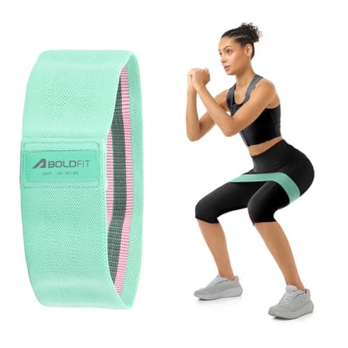 Boldfit Resistance Bands for Workout Fabric Loop Band for Exercise Hip Band for Hips, Legs, Stretching, Toning Workout Mini Loop Booty Bands for Glutes, Squats Exercise for Home & Gym Green (6-11 Kg)