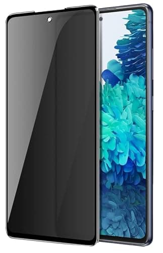 JGD PRODUCTS for Samsung Galaxy A51,A52,A53,M31S, S20FE Edge to Edge Anti Spy Privacy Tempered Glass with Easy Installation Kit | Black (Pack of 1)