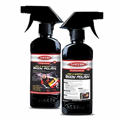 SHEEBA Bike & Scooter Complete Body Polish I High Gloss Shine I Easy Application I Long Lasting I Multipurpose Care for Painted, Plastic, Vinyl, Tyre, Helmet, Accessories - 200mL Pack. 2