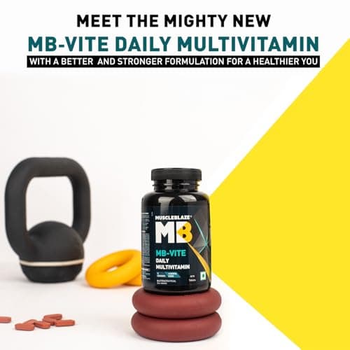 MuscleBlaze MB-Vite Daily Multivitamin (60 Tablets) | With 51 Ingredients & 6 Blends, Vitamins & Minerals, Prebiotic & Probiotics, Amino Acid Blends | For Energy, Stamina & Recovery 4