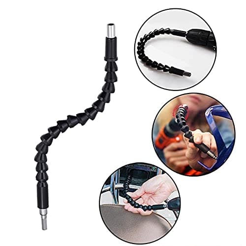 KHADIJA 300mm Flexible Shaft Bit Magnetic Screwdriver Extension Drill Bit Holder Connect Link for Electronic Drill 1/4 (Multicolour) 4