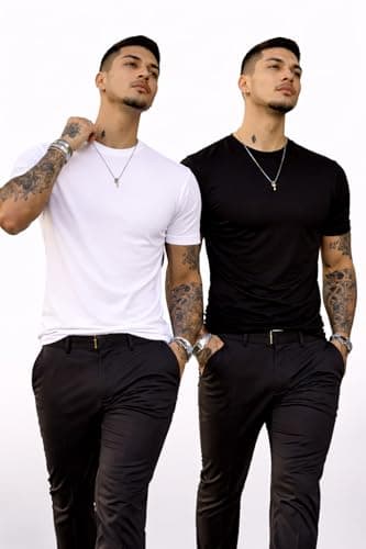 T Shirt For Man | Men T-Shirts | Tshirt For Man Solid Cotton Blend Half Sleeve Regular Men Round Neck Tshirts | T-Shirts | Stylish | Gym Wear For Workout | T-Shirt | Crew Neck | Multi-Colored 5